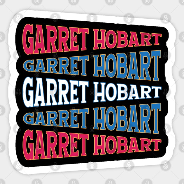 TEXT ART USA GARRET HOBART Sticker by LAVA-ROMA-NOVA